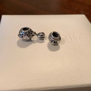 Authentic Pandora Fish and seashell charms bundle.